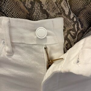 Good American White Straight Leg Jeans